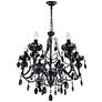 3_Keen 22" Wide Black 6-Light Chandelier more views