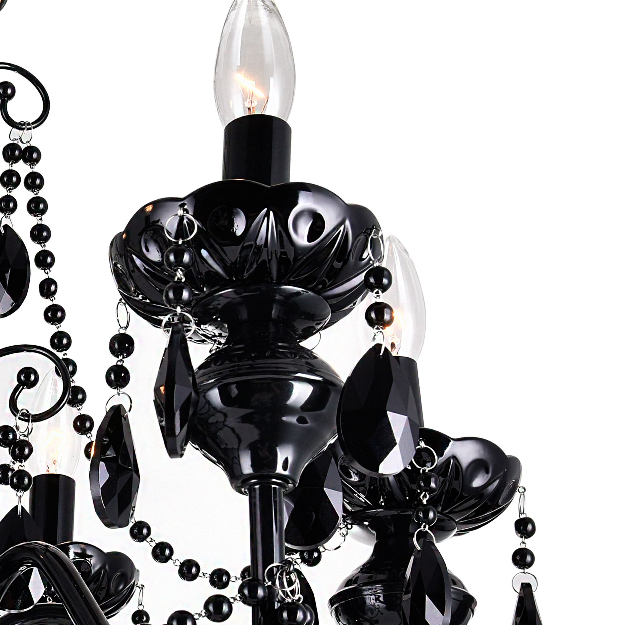 Image 5 Keen 32" Wide Black and Crystal 9-Light Chandelier more views