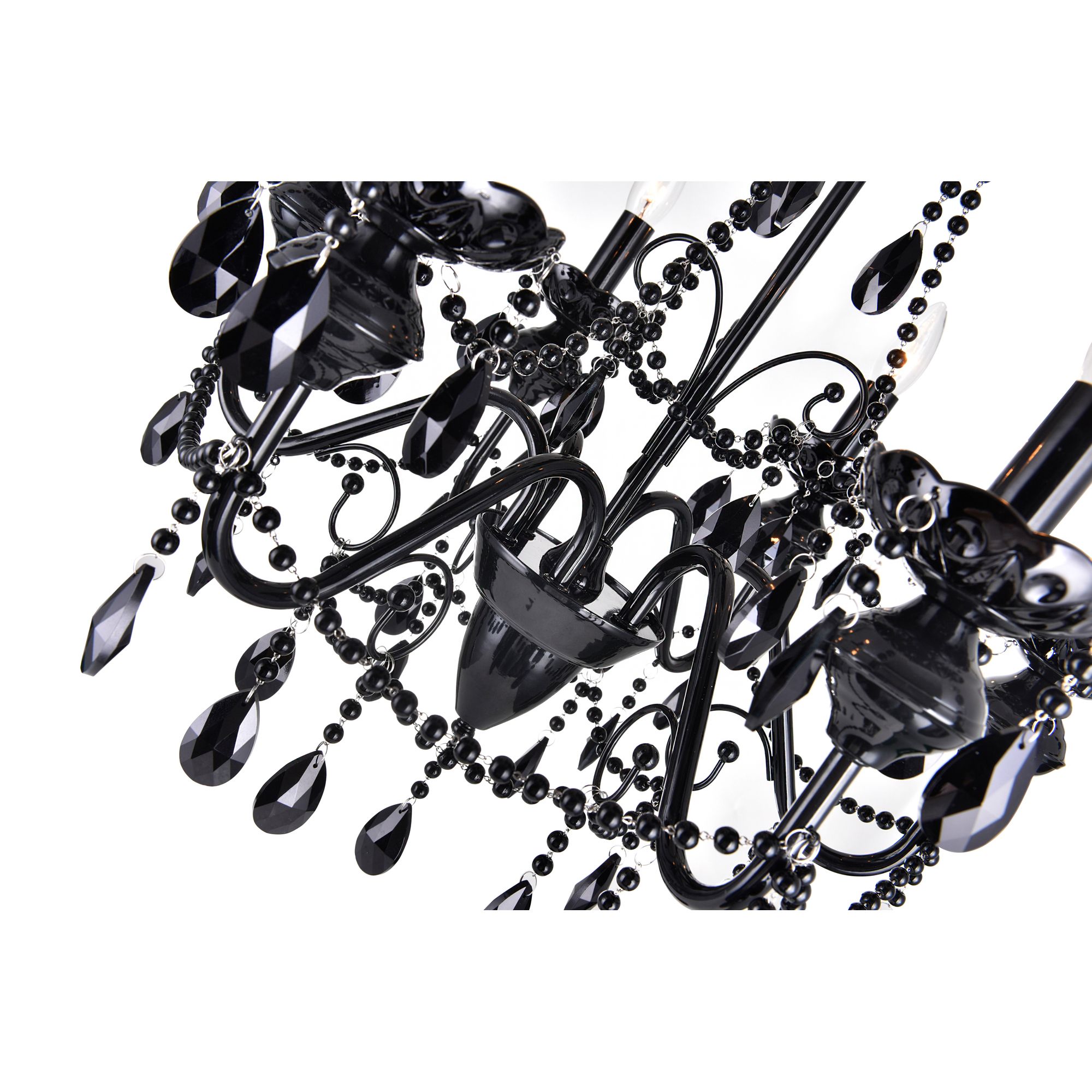 Image 4 Keen 6 Light 22in Black Chandelier more views