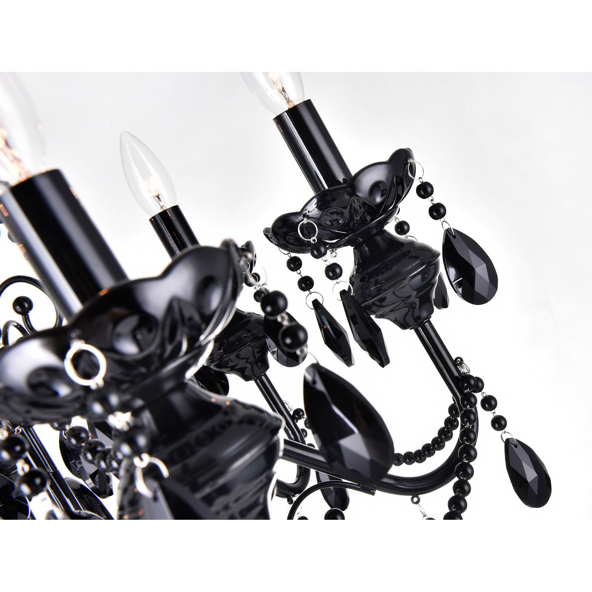 Image 5 Keen 6 Light 22in Black Chandelier more views