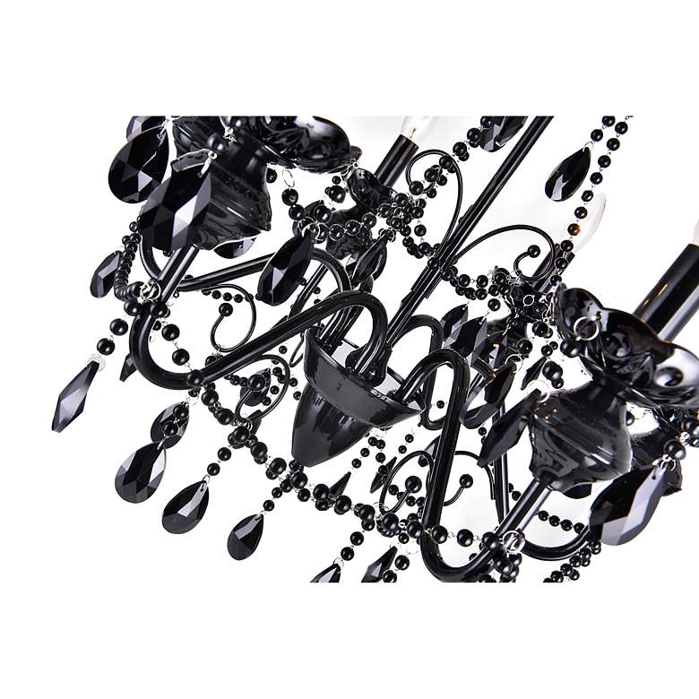 Image 4 Keen 6 Light Up Chandelier With Black Finish more views