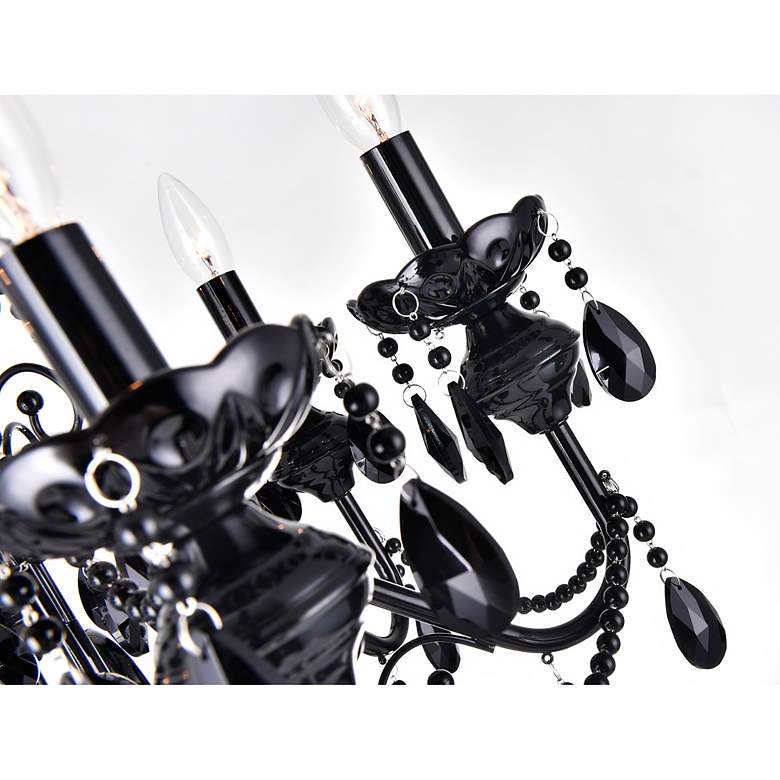 Image 5 Keen 6 Light Up Chandelier With Black Finish more views
