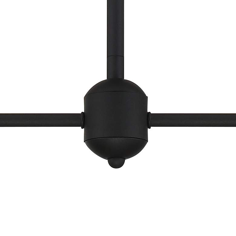 Image 3 Keenan 48" Wide Black Forged 4-Light Linear Chandelier more views