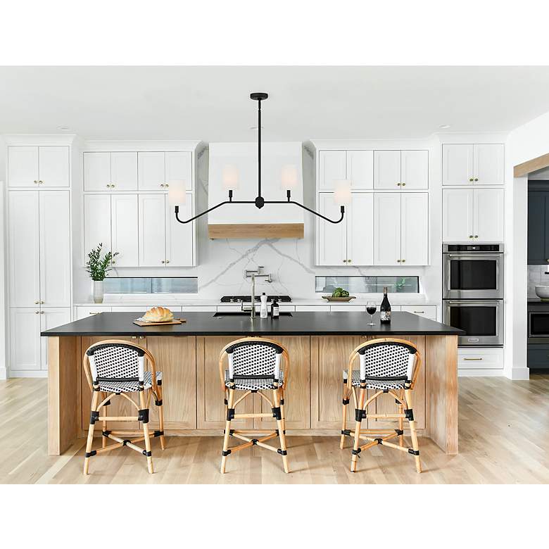 Image 6 Keenan 48" Wide Black Forged 4-Light Linear Chandelier more views
