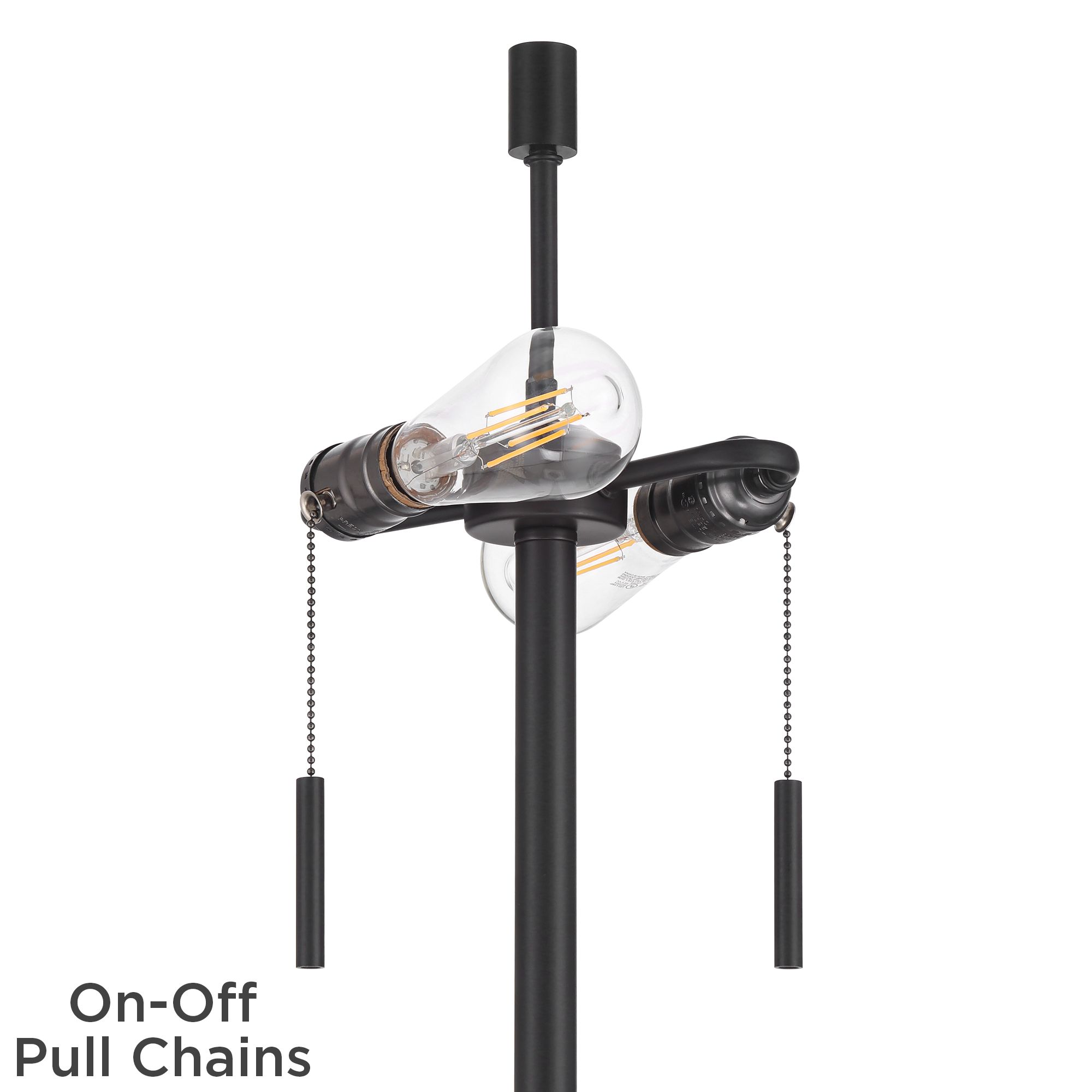 Image 6 Keeva 64" High Art Glass and Bronze Tiffany-Style 2-Light Floor Lamp more views