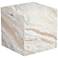 Keira 15" Wide Natural Marble Side Table