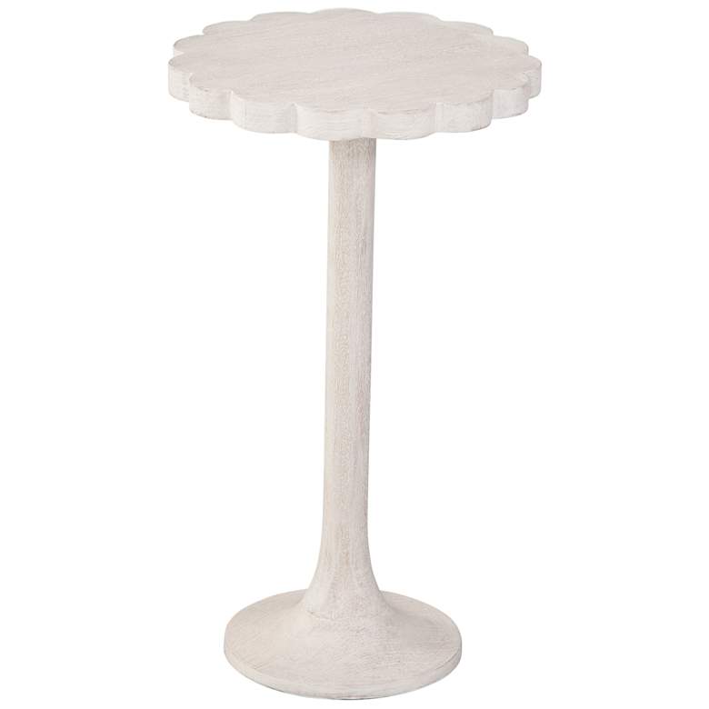 Image 1 Keiran 21" White Washed Wood Accent Table