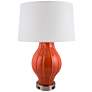 Kel Paprika Large Fluted Table Lamp with Outlet and USB Port