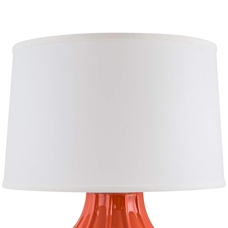 Image 4 Kel Paprika Large Fluted Table Lamp with Outlet and USB Port more views