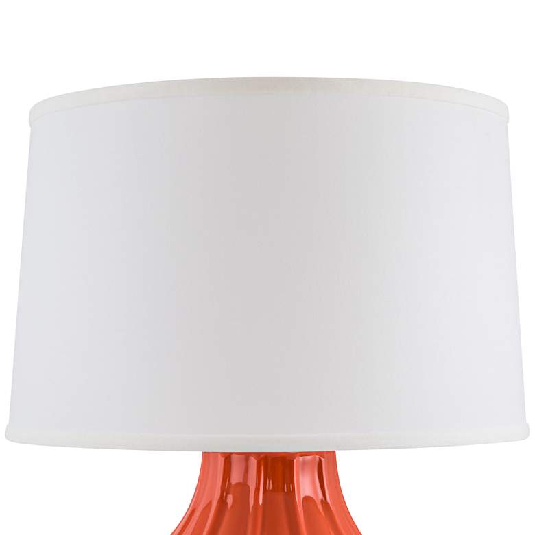 Image 3 Kel Paprika Large Fluted Table Lamp with Outlet and USB Port more views