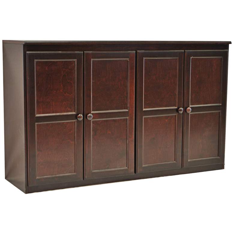 Image 1 Kelby Cherry Maple Veneer 4-Door Multi Storage Cabinet
