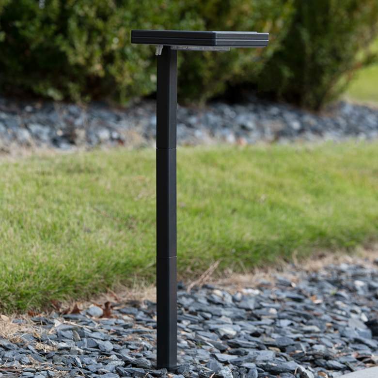 Image 6 Kelin 26 3/4"H Black LED Solar Outdoor Path Lights Set of 2 more views