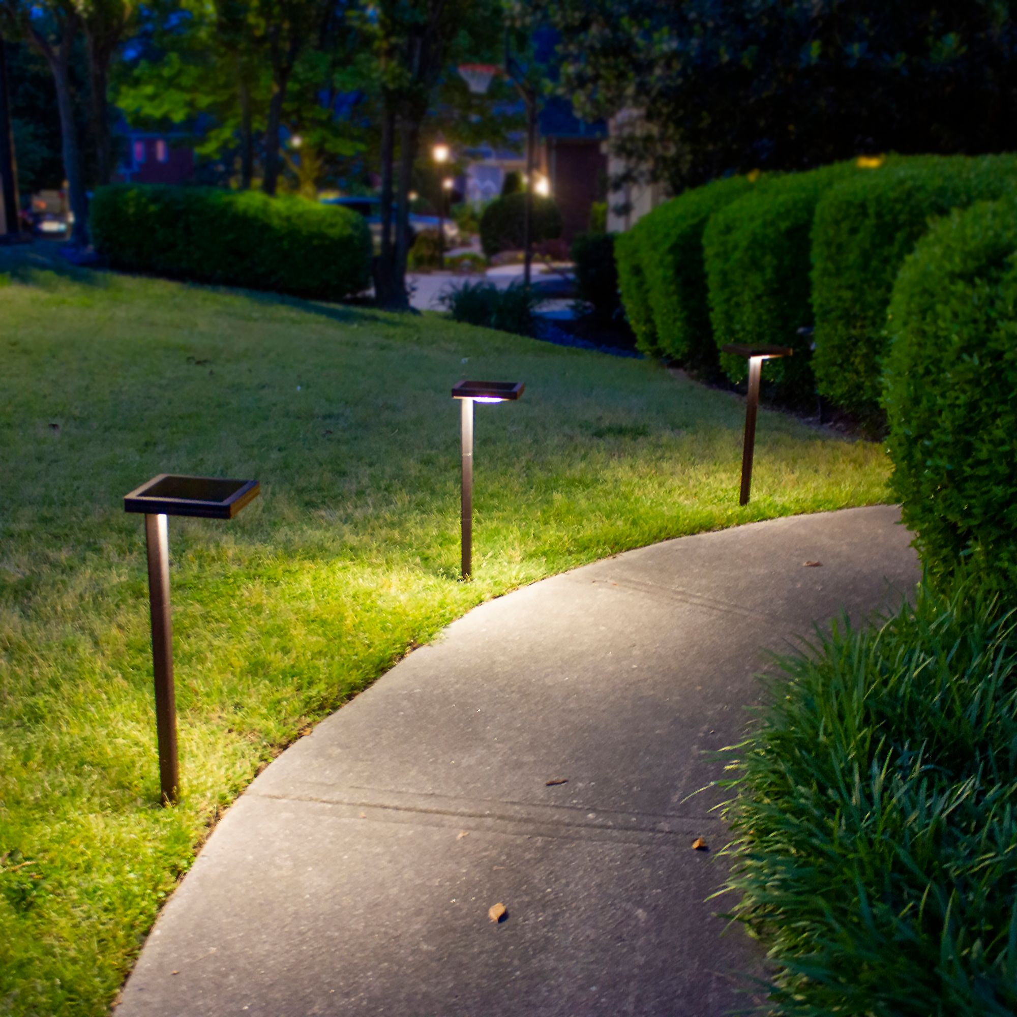 Kelin 26 3/4"H Bronze LED Solar Outdoor Path Lights Set of 2 014J6