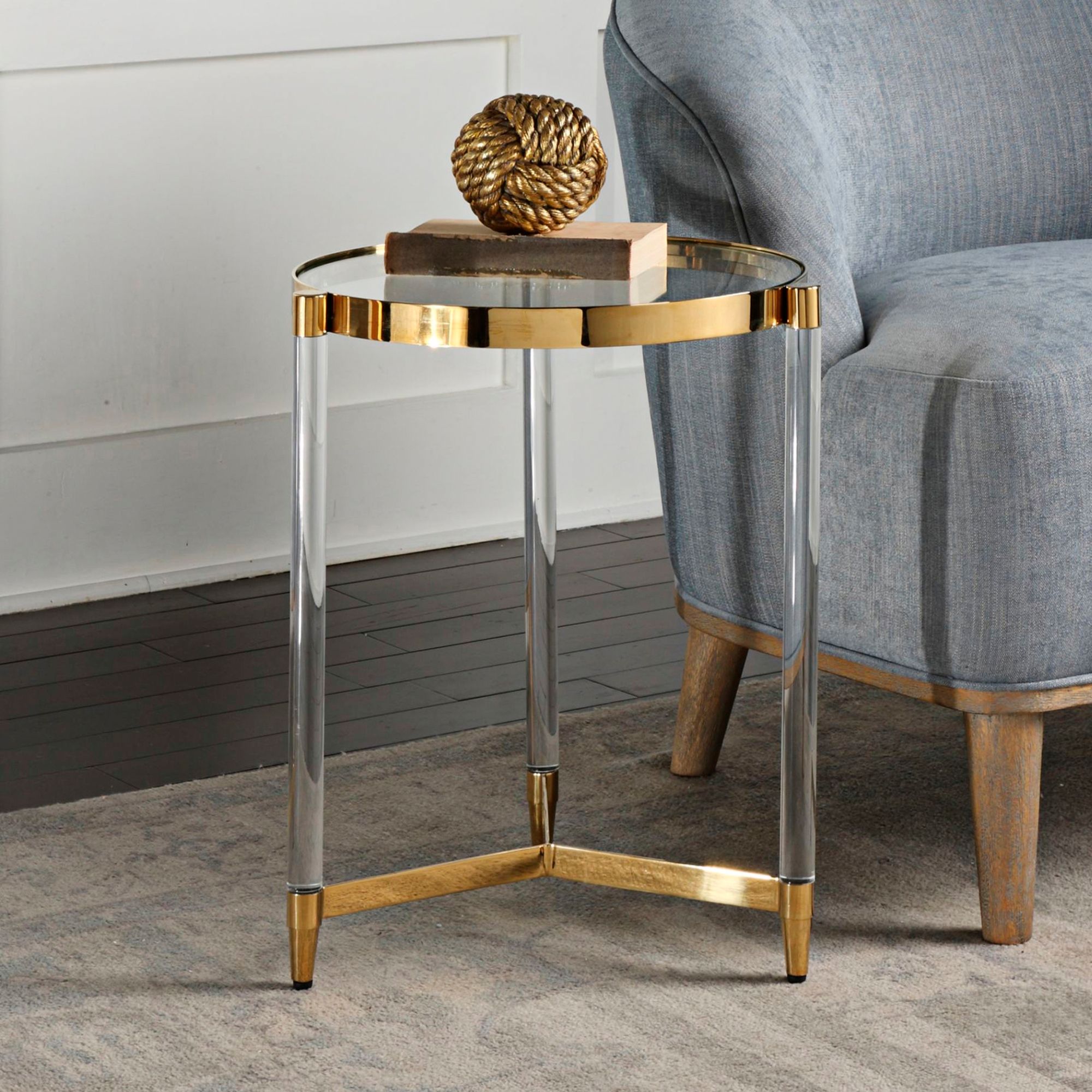 modern gold accent table