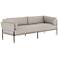 Kellen 83 1/2" Wide Modern Gray Iron Sofa