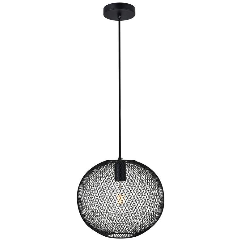 Image 1 Keller 1 Lt Black Pendant