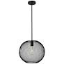 1_Keller 13 1/4" Wide Black Iron Pendant Light