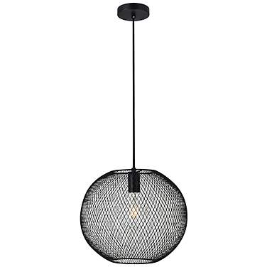 Keller 13 1/4" Wide Black Iron Pendant Light