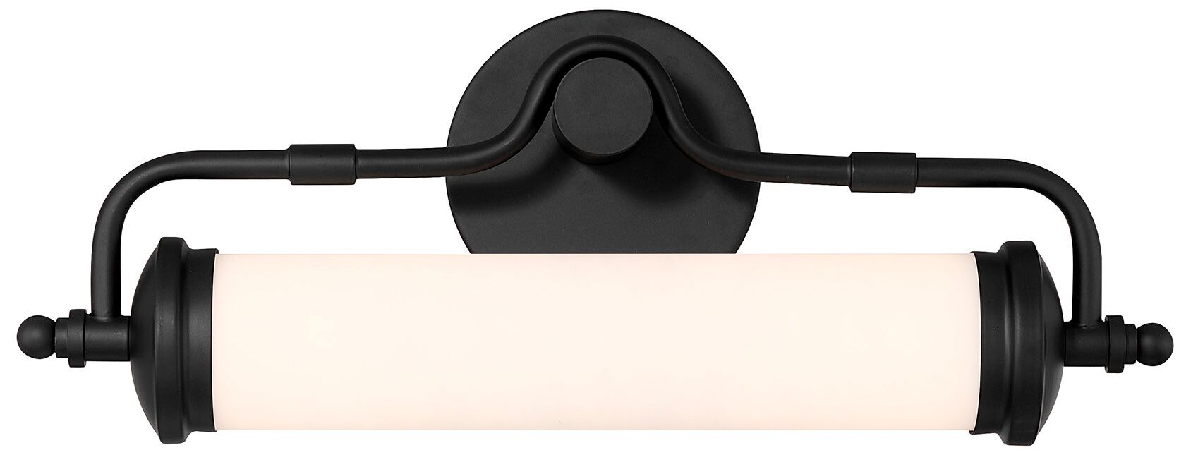 Keller 18" LED Bathroom Vanity Light in Black Lustre