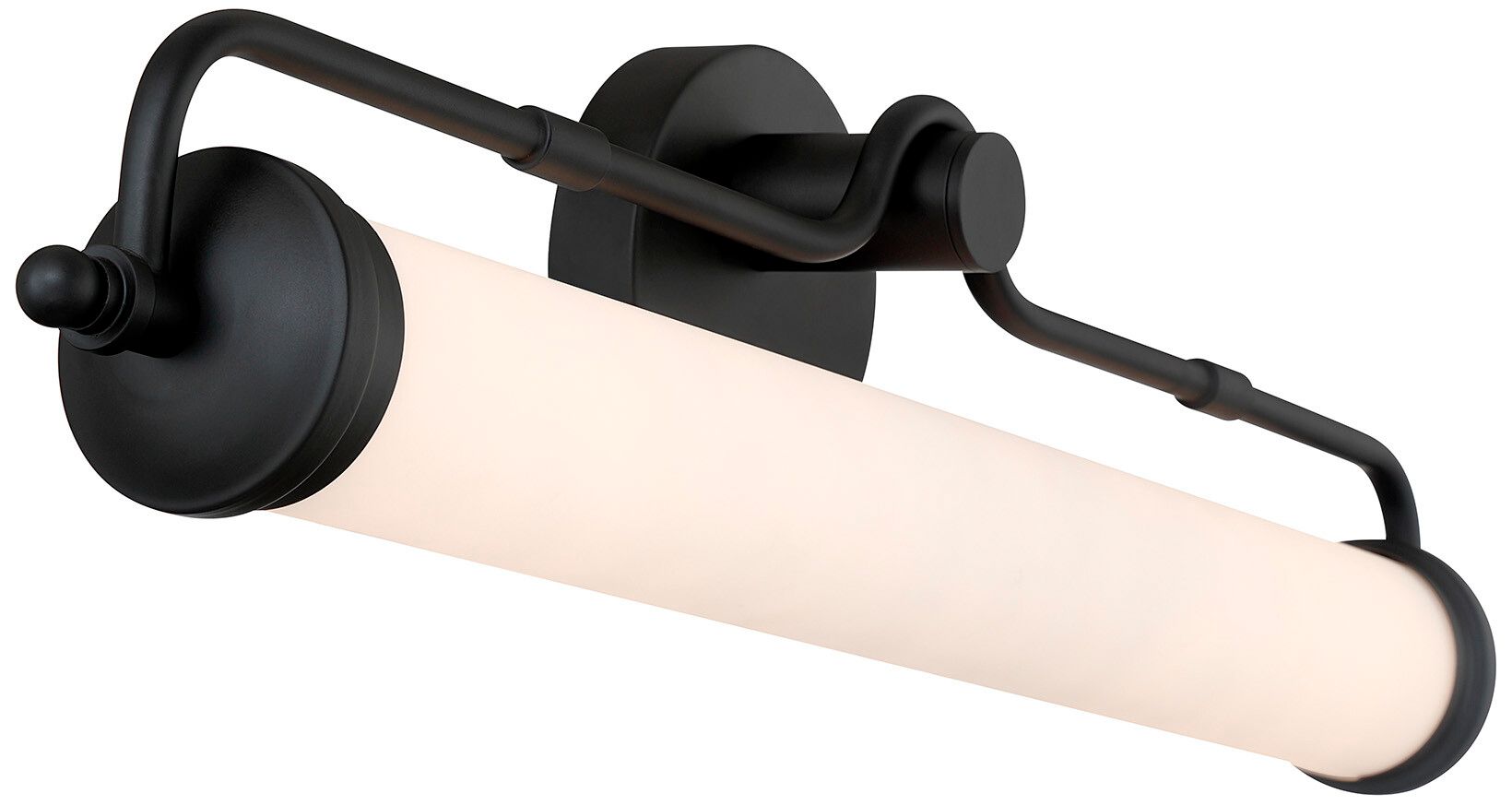Keller 28" LED Bathroom Vanity Light in Black Lustre