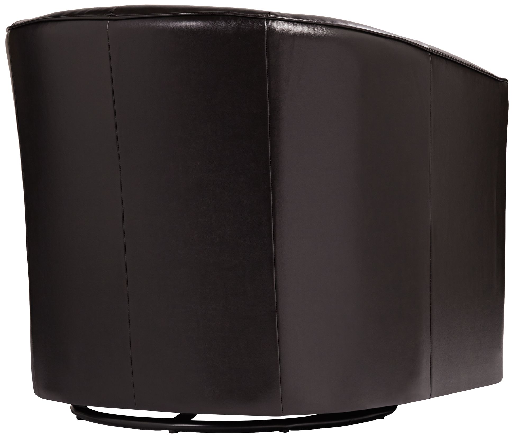 Keller Espresso Bonded Leather Swivel Club Chair R2965 Lamps Plus