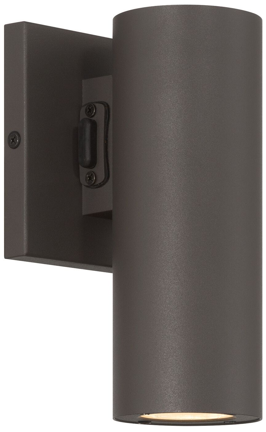 Kelley 1-Light LED 5CCT Cylinder Exterior Light in Bronze
