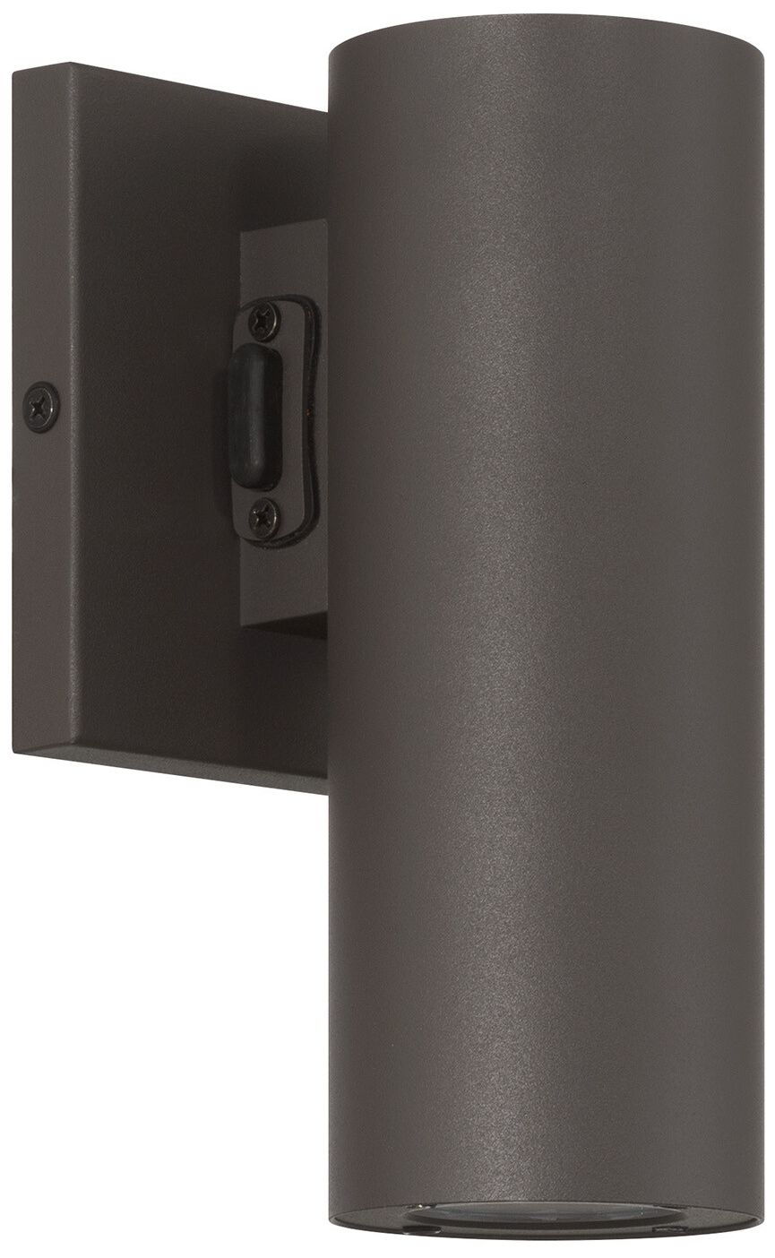 Image 2 Kelley 1-Light LED 5CCT Cylinder Exterior Light in Bronze more views