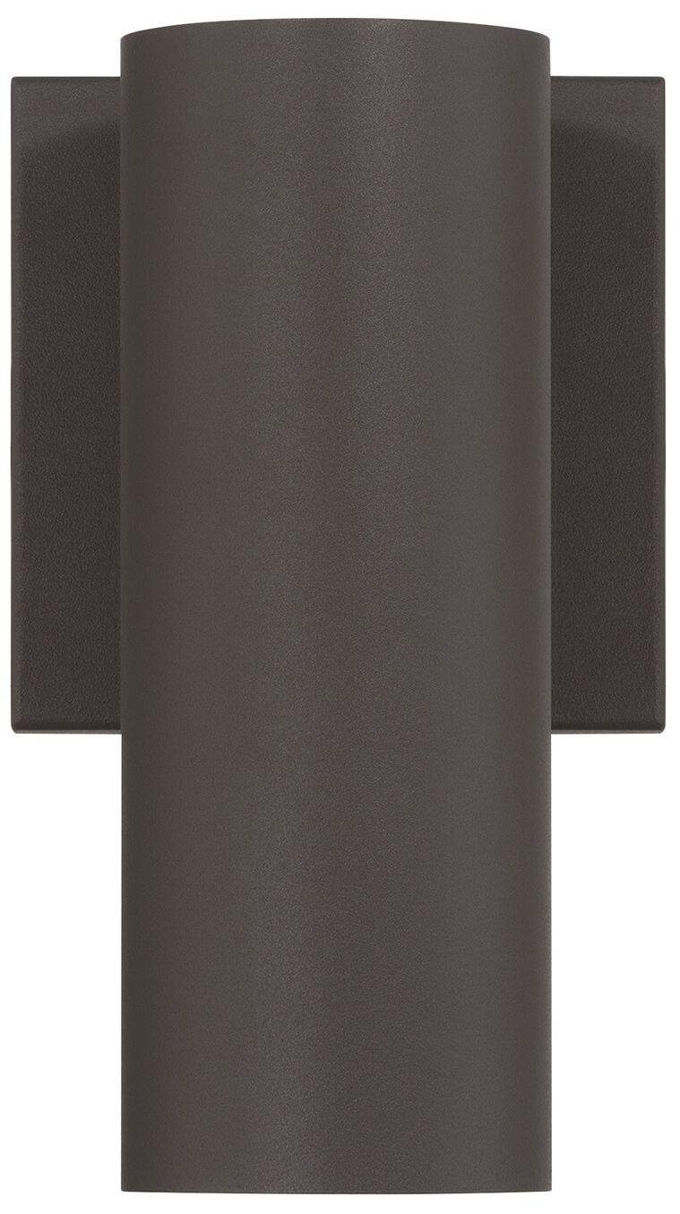 Image 3 Kelley 1-Light LED 5CCT Cylinder Exterior Light in Bronze more views