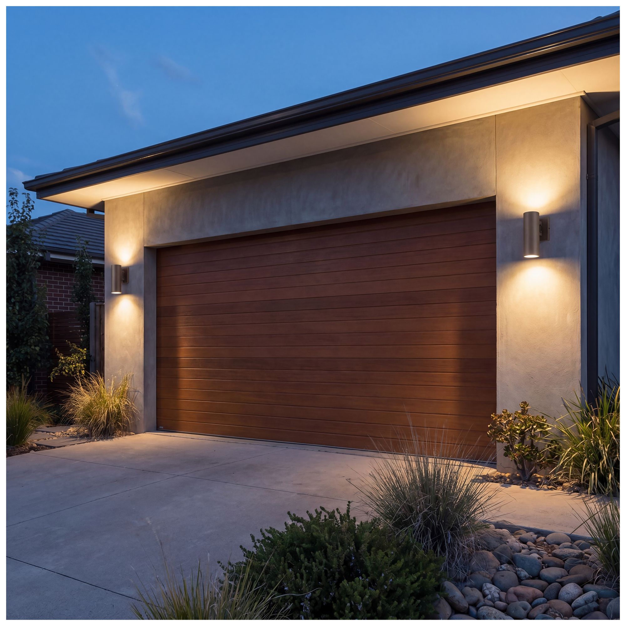 Image 7 Kelley 1-Light LED 5CCT Cylinder Exterior Light in Bronze more views