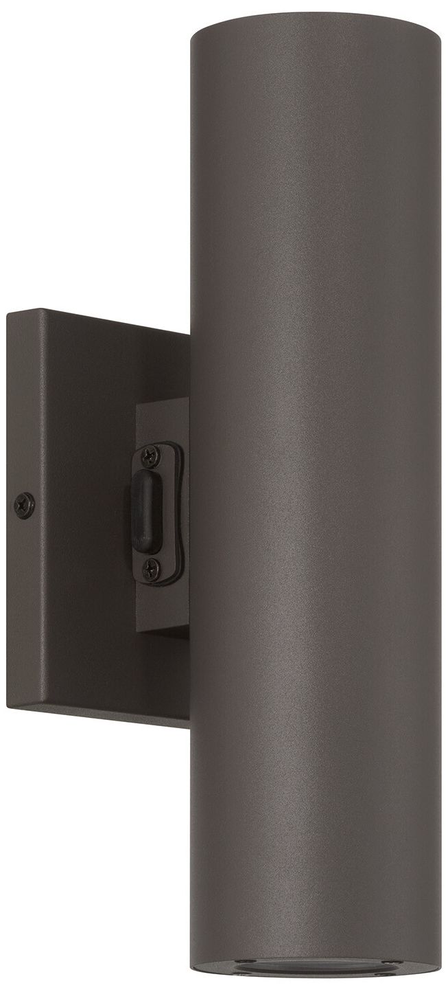 Image 2 Kelley 2-Light LED 5CCT Cylinder Exterior Light in Bronze more views