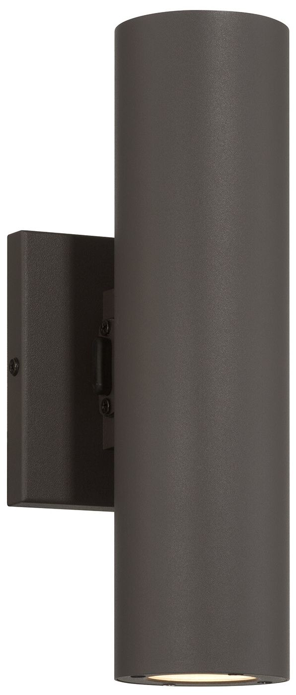 Image 4 Kelley 2-Light LED 5CCT Cylinder Exterior Light in Bronze more views