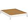 Kelley II Pure White Platform Bed with Legs