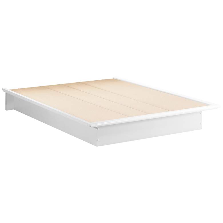 Image 1 Kelley Pure White Queen Platform Bed