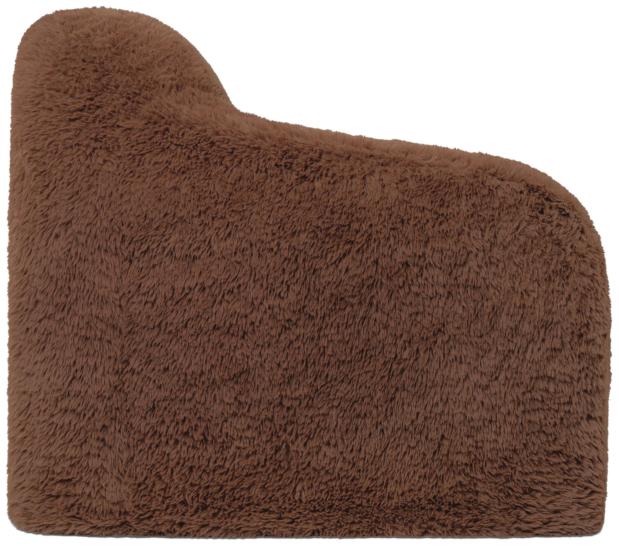 Image 4 Kellie 40.6" Wide Cedar Brown Faux Fur C more views