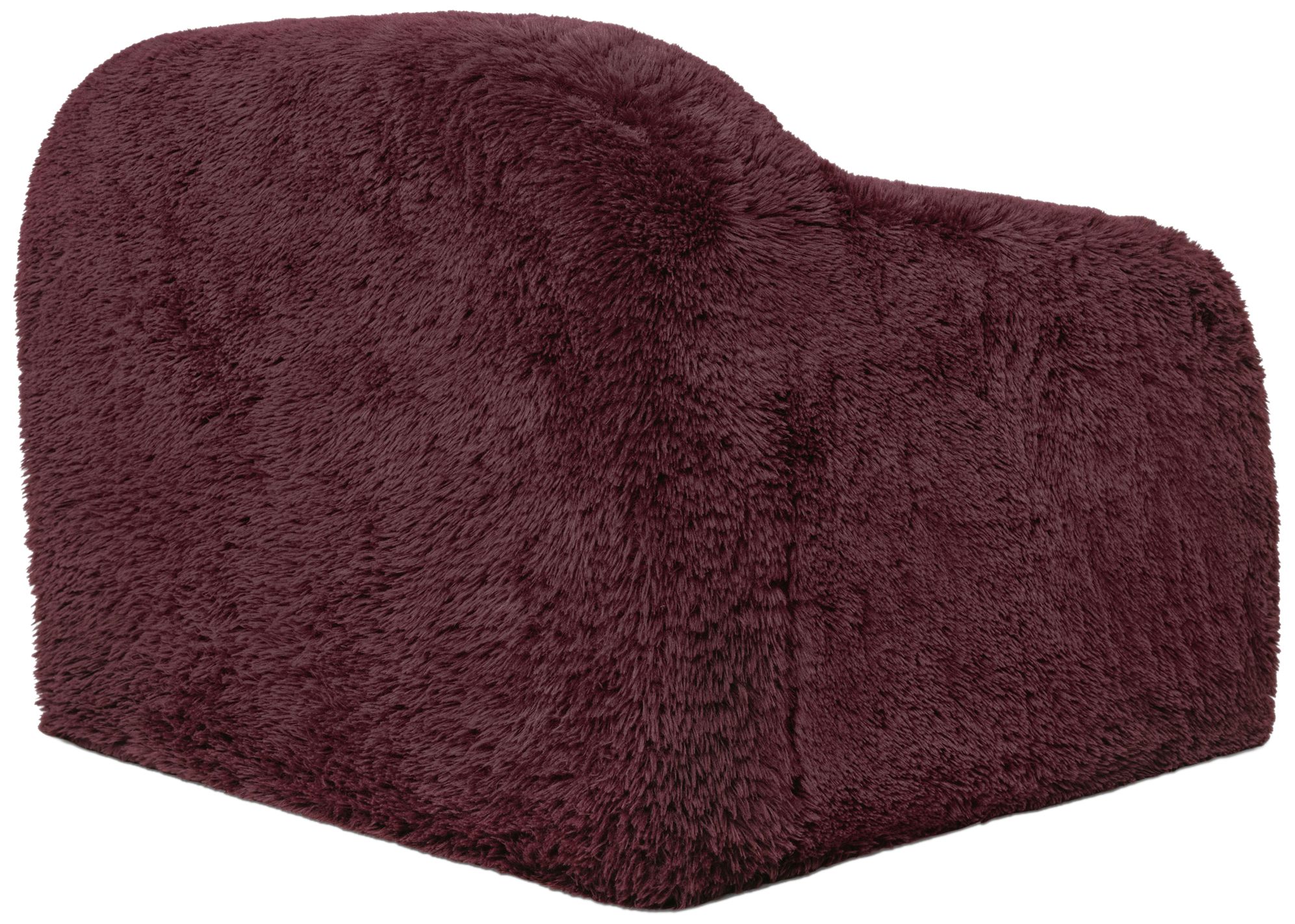 Image 5 Kellie 40.6" Wide Red Wine Faux Fur Comp more views