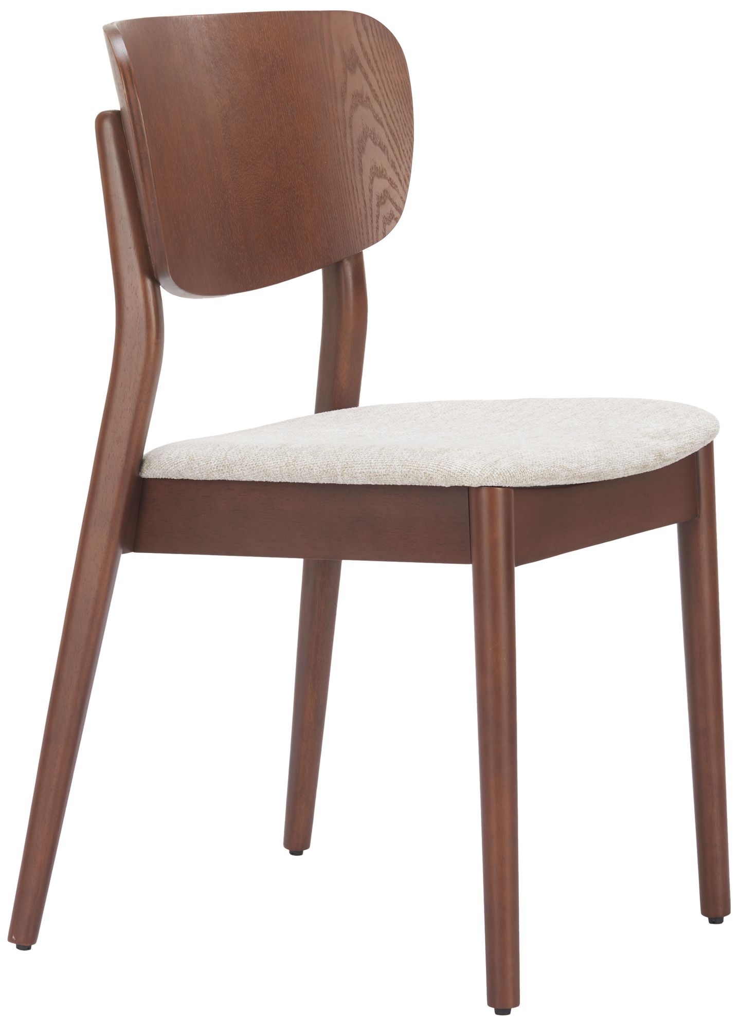 Image 2 Kellua Dining Chair (Set of 2) Beige & Walnut more views