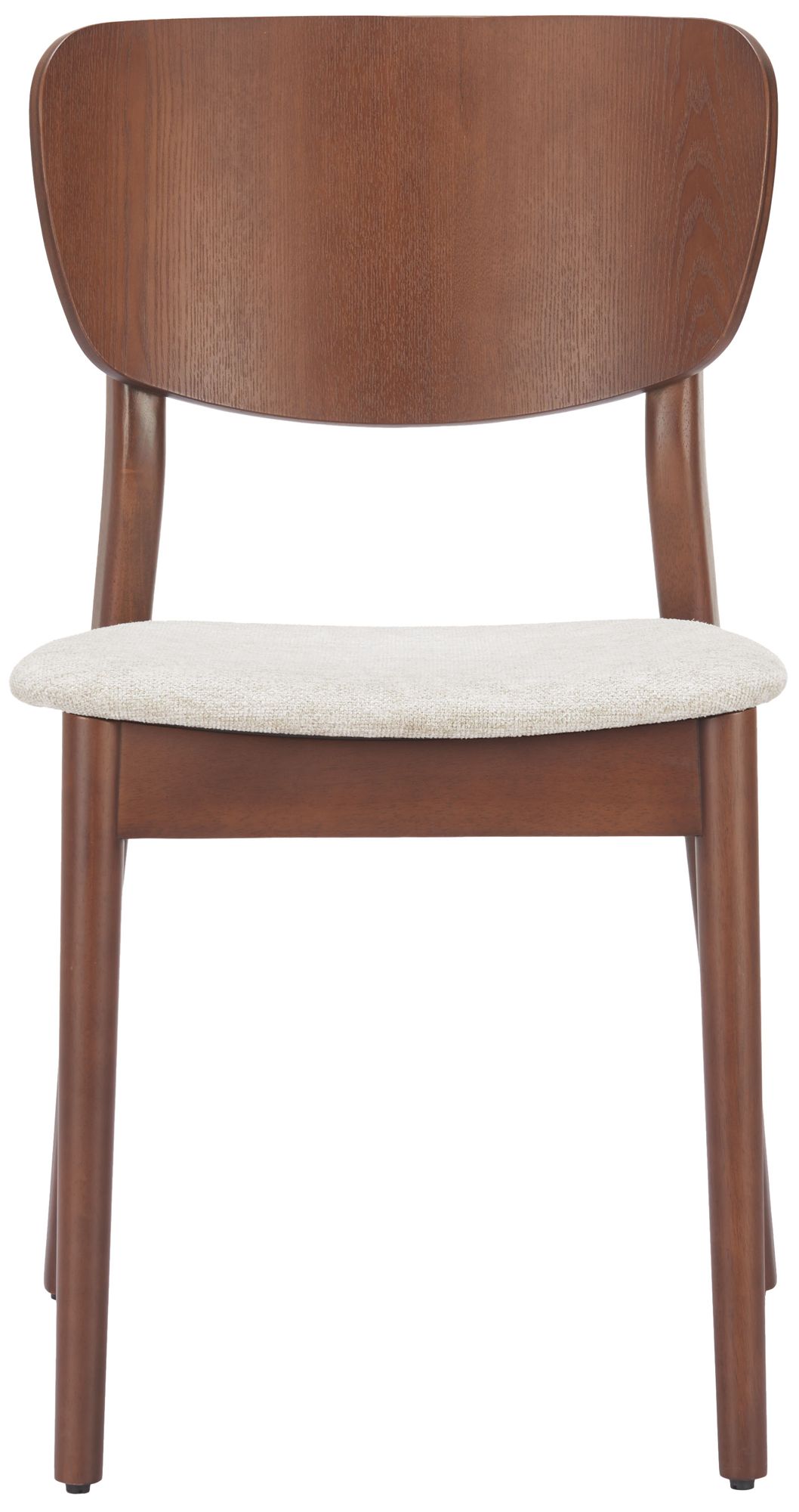 Image 4 Kellua Dining Chair (Set of 2) Beige & Walnut more views
