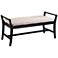 Kellworth 44 1/4" Wide White-Washed Water Hyacinth Bench