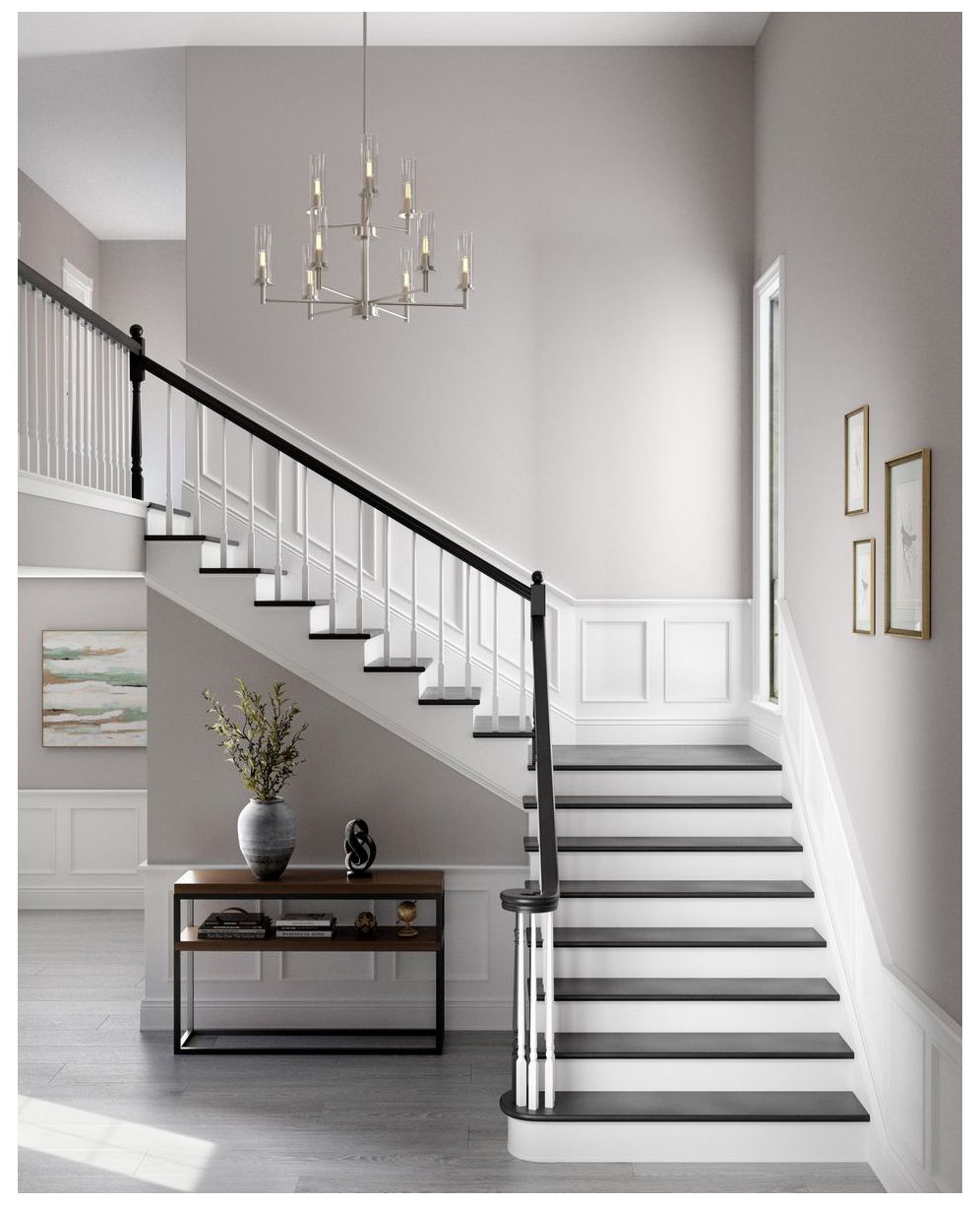 Thumbnail3 of Kellwyn Collection Nine-Light Clear Glass Chandelier Light more views