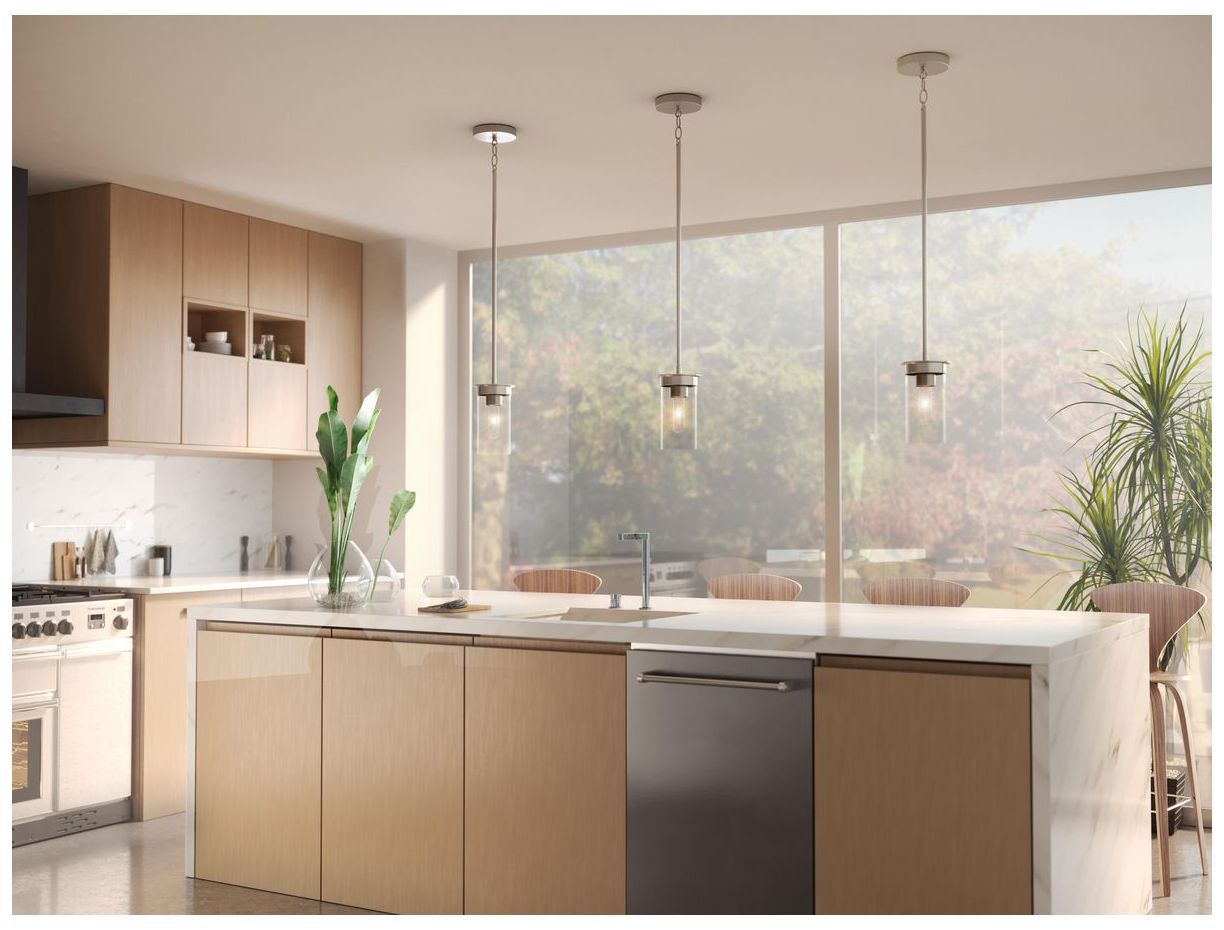 Image 3 Kellwyn Collection One-Light Clear Glass Hanging Mini-Pendant Light more views