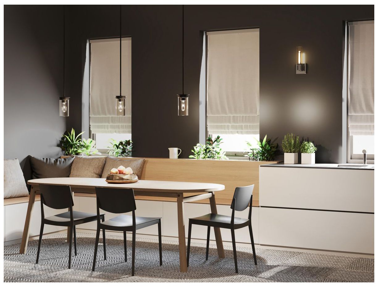 Image 3 Kellwyn Collection One-Light Clear Glass Hanging Mini-Pendant Light more views