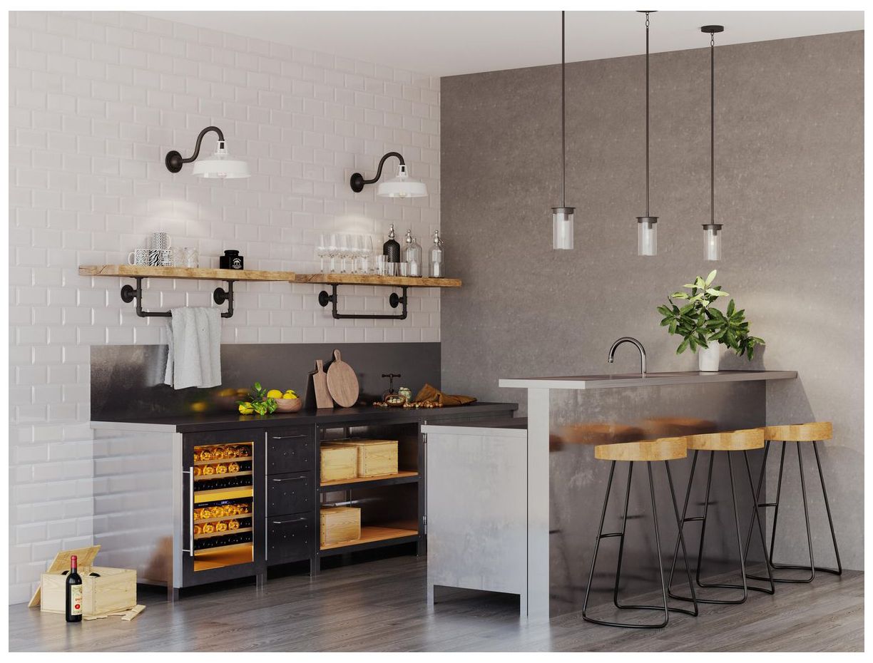 Kellwyn Collection One-Light Clear Glass Hanging Mini-Pendant Light