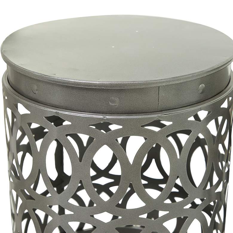 Image 4 Kelly 15 3/4" Wide Gray White Nesting Accent Tables Set of 3 more views