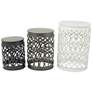 Kelly 15 3/4" Wide Gray White Nesting Accent Tables Set of 3