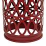 Kelly 15 3/4"W Blue White Red Nesting Accent Tables Set of 3