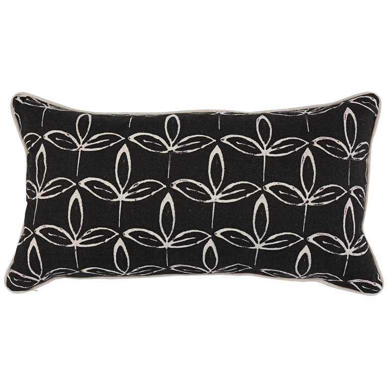 Image 1 Kelly Black 26 inch x 14 inch Decorative Pillow