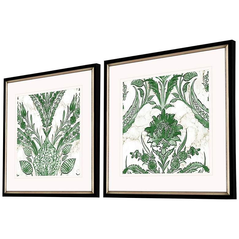 Image 5 Kelly Ikat II 26" Square 2-Piece Giclee Framed Wall Art Set more views