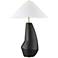 Kelly Wearstler Contour 31 1/2" LED Coal Black Modern Ceramic Lamp