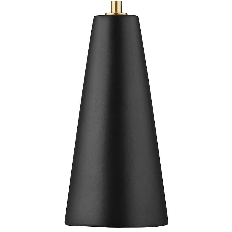 Image 4 Kelly Wearstler Lorne 33 inch Modern Ceramic Coal Black LED Table Lamp more views