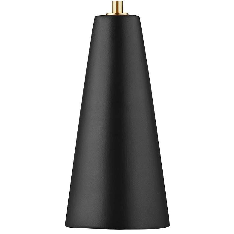Image 4 Kelly Wearstler Lorne 33" Modern Ceramic Coal Black LED Table Lamp more views